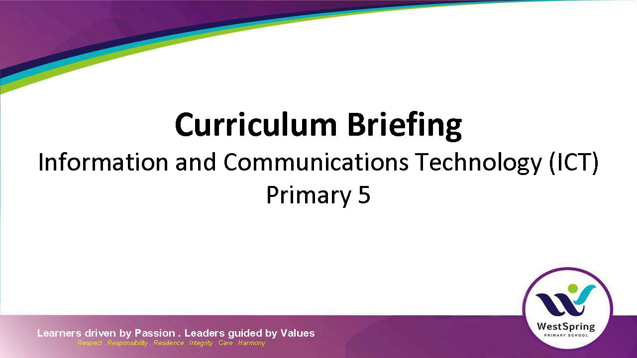 2025 Curriculum Briefing_P5 ICT